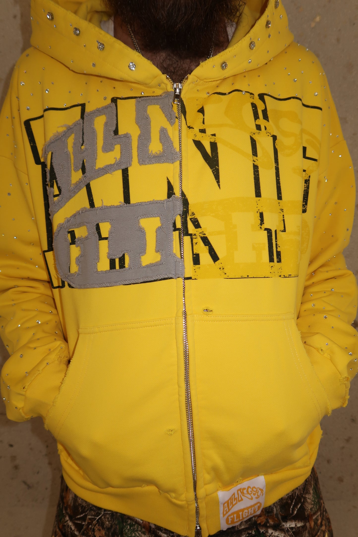 RHINESTONE HOODIE