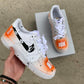 LV - Black + Orange Splatter
