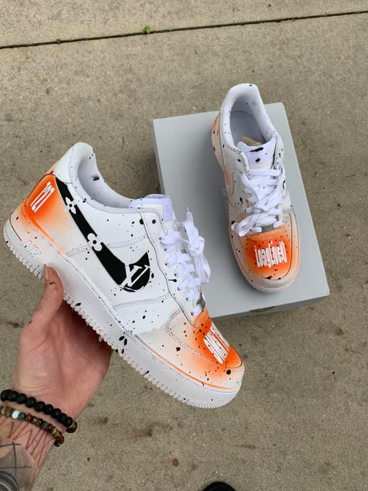 LV - Black + Orange Splatter