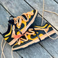Custom Off-White Dunks - Orange + Black
