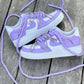 Purple + White Laces