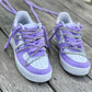 Purple + White Laces