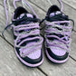 Custom Off-White Dunks - Purple + Black