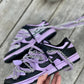Custom Off-White Dunks - Purple + Black