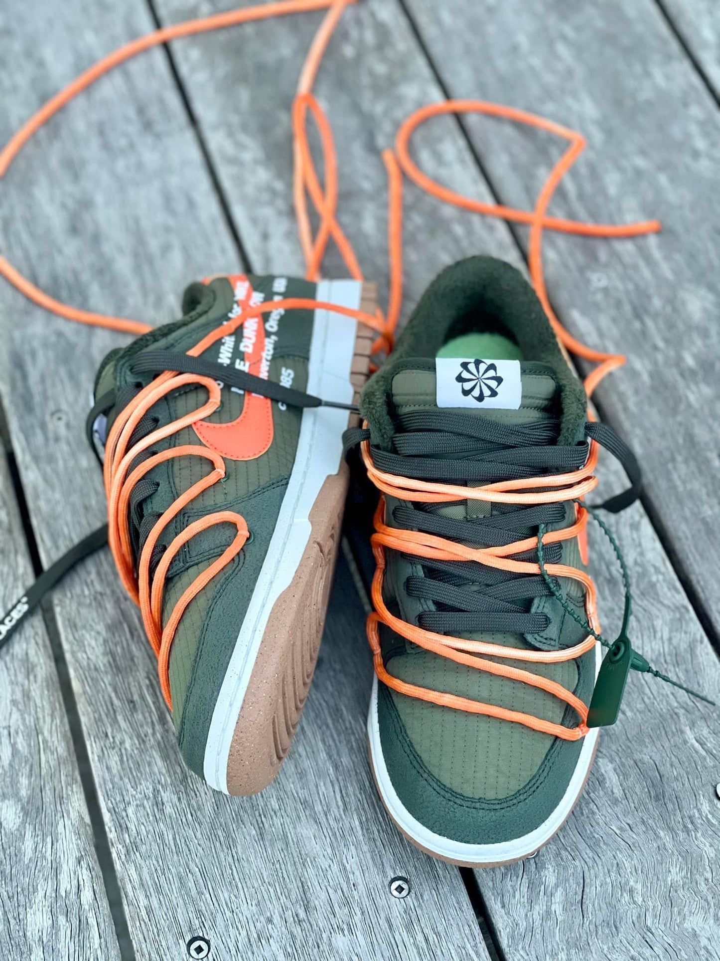 Green w/ Orange Laces