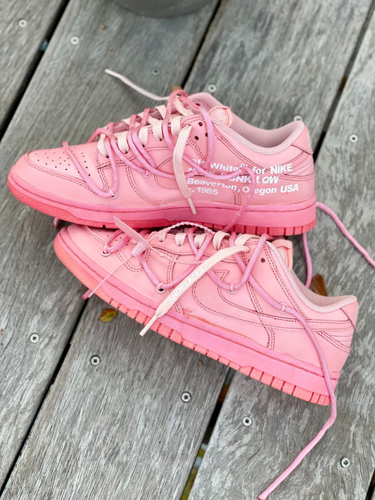 Custom Off-White Dunks - Pink